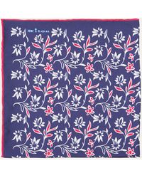 Kiton - Silk Floral Pocket Square - Lyst