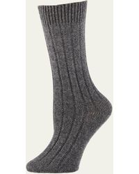 Neiman Marcus - Cashmere Ribbed Socks - Lyst