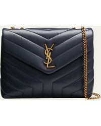Saint Laurent - Loulou Small Ysl Shoulder Bag In Quilted Leather - Lyst
