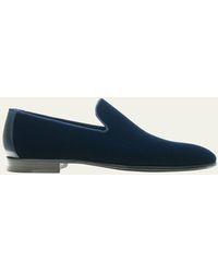 Magnanni - Jareth Velvet Venetian Loafers - Lyst