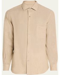 Loro Piana - Andre Long-Sleeve Linen Shirt - Lyst