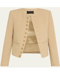 Nili Lotan - Patti Open-Front Short Jacket - Lyst