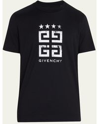 Givenchy - 4g Stars Stamped Logo T-shirt - Lyst