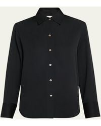 Vince - Classic Button-Front Blouse - Lyst