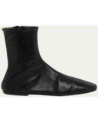 Dries Van Noten - Leather Sock Booties - Lyst