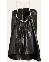 Junya Watanabe - Pleated Faux Leather Top - Lyst