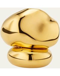Alexander McQueen - Brass Stacked Ring - Lyst