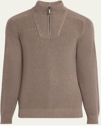 Iris Von Arnim - Amarillo Half-Zip Cashmere Pullover - Lyst