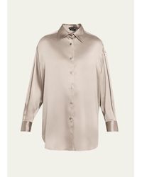 Tom Ford - Button-Down Silk Shirt - Lyst