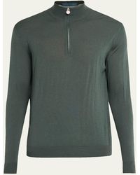 Kiton - Wool Half-Zip Sweater - Lyst