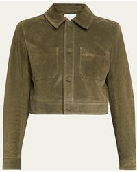 FRAME - The Small Suede Jacket - Lyst