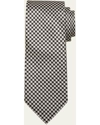 Tom Ford - Mulberry Silk Micro-houndstooth Tie - Lyst
