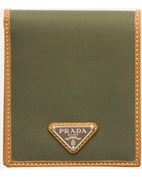 Prada - Re-nylon And Leather Bifold Wallet - Lyst
