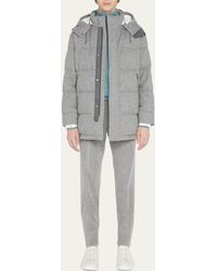 Zegna - Cashmere Water-repellent Hooded Puffer Jacket - Lyst