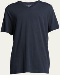 Vince - Short-sleeve V-neck Jersey T-shirt - Lyst