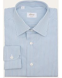 Brioni - Giza 87 Cotton Multi-Stripe Dress Shirt - Lyst
