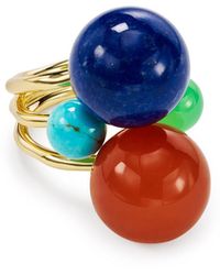 Ippolita Nova 18k Large 4-stone Ring, Size 7 - Blue