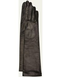 Agnelle - Long Leather Gloves - Lyst