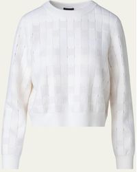 Akris - Braided Knit Cashmere Sweater - Lyst