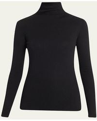 Vince - Essential Long-Sleeve Cotton Turtleneck Top - Lyst