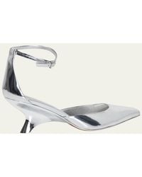 Jonathan Simkhai - Vixen Metallic Patent Leather Wedge Pumps - Lyst