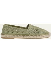 Chloé - Isla Logo Crochet Knit Espadrilles - Lyst