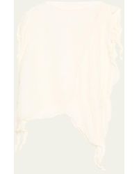 Issey Miyake - Wrinkled And Twisted Top - Lyst