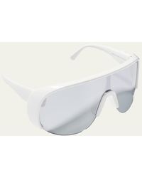 MONCLER LUNETTES - Phantom Injection Plastic Shield Sunglasses - Lyst