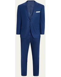 Kiton - Wool And Cashmere Ticweave Two-Piece Suit - Lyst