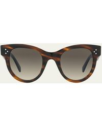 Celine - Tortoiseshell Acetate Cat-eye Sunglasses - Lyst
