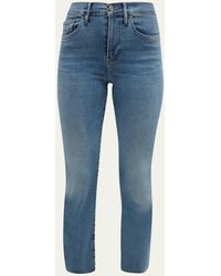 FRAME - Le High Straight Raw After Jeans - Lyst