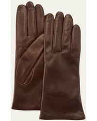 Portolano - Cashmere-lined Napa Leather Gloves - Lyst