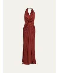 A.L.C. - Mabel Twist-Front Halter Gown - Lyst