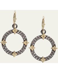 Armenta - Old World Diamond Open Drop Earrings W/ Crivelli - Lyst