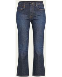 R13 - Mid-rise Straight Kick Ankle Jeans - Lyst