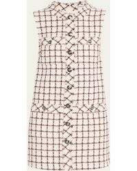 Veronica Beard - Laurel Sleeveless Tweed Mini Dress - Lyst