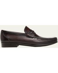 Magnanni - Daren Leather Moccasin Loafers - Lyst