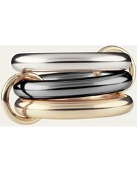 Spinelli Kilcollin - Mercury Tri-tone Link Stacked Ring - Lyst