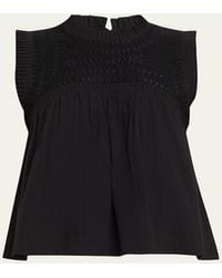 Sea - Larissa Embroidered Tank Top - Lyst