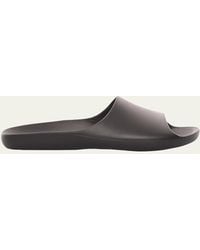 The Row - Ama Rubber Flat Slide Sandals - Lyst