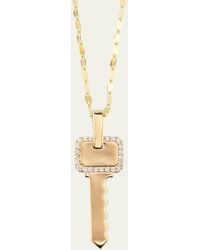 Lana Jewelry - Flawless 14k Gold Lock Pendant Necklace - Lyst