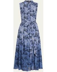 Kobi Halperin - Blayn Tiered Ombre Floral-Print Maxi Dress - Lyst