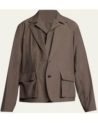 Sacai - Cotton Layered Shirt Jacket - Lyst