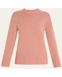 Michael Kors - Crewneck Oversized Cashmere Tunic Sweater - Lyst