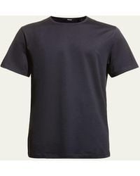 Theory - Precise Luxe Cotton Short-Sleeve Tee - Lyst