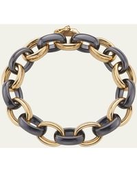 Monica Rich Kosann - Marilyn Black Ceramic Link Bracelet - Lyst