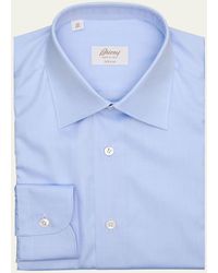 Brioni - Brew Giza 45 Cotton Twill Dress Shirt - Lyst