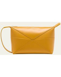 Loewe - Puzzle Fold Leather Toiletry Bag - Lyst