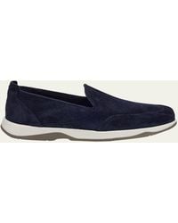Berluti - Echappe Suede Slip-On Loafers - Lyst