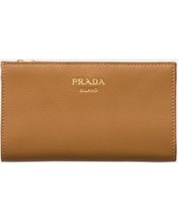 Prada - Bifold Calf Leather Wallet - Lyst